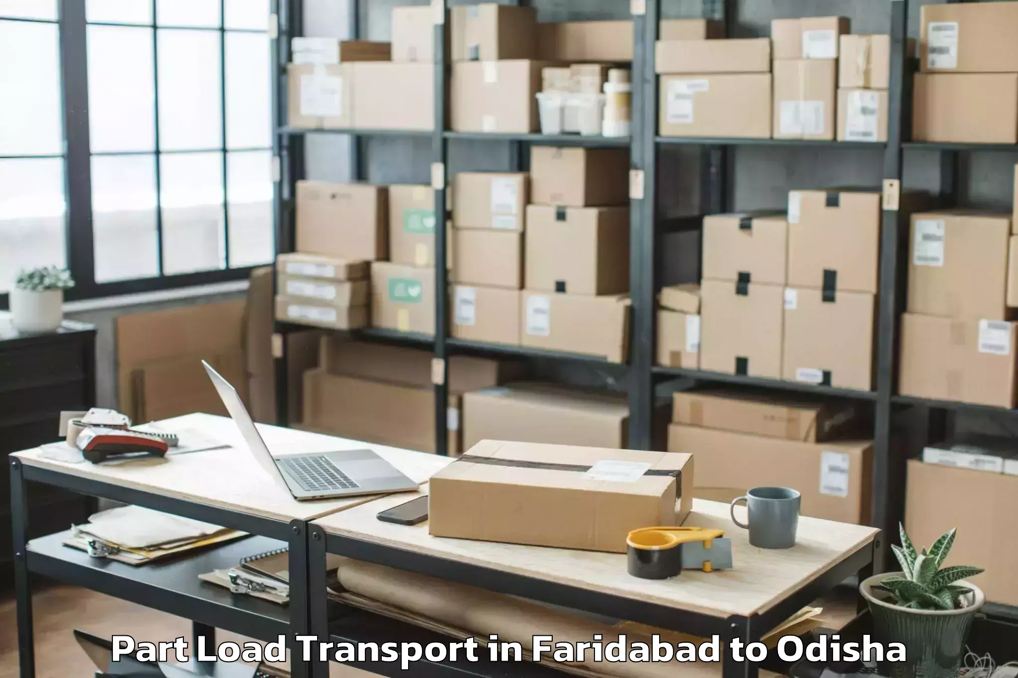 Quality Faridabad to Mancheswar Part Load Transport